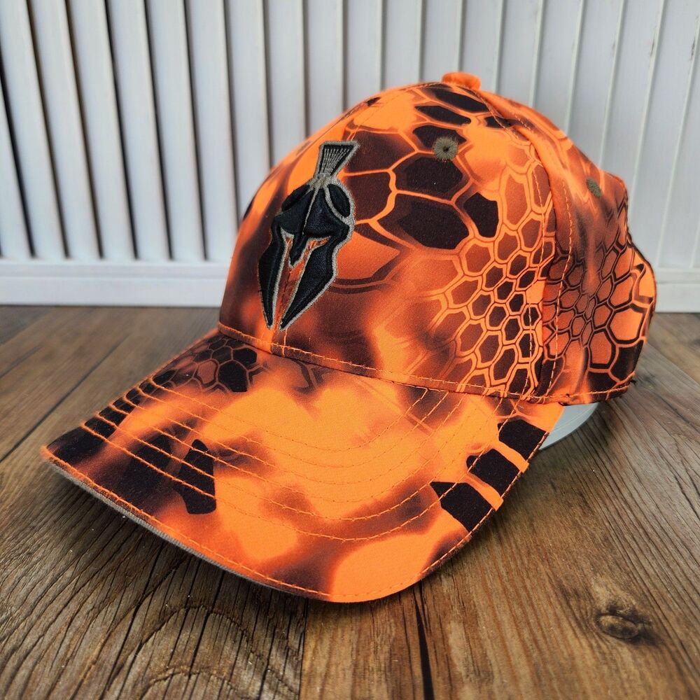 Outdoor Cap Kryptek Inferno Reptilian Camo Performance Hat Orange Spartan Helmet
